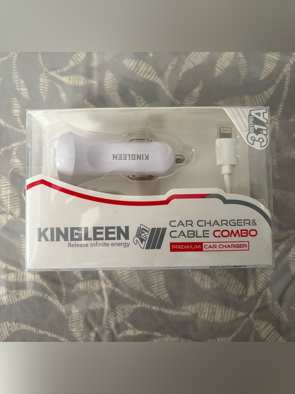 Car charger and cable combo